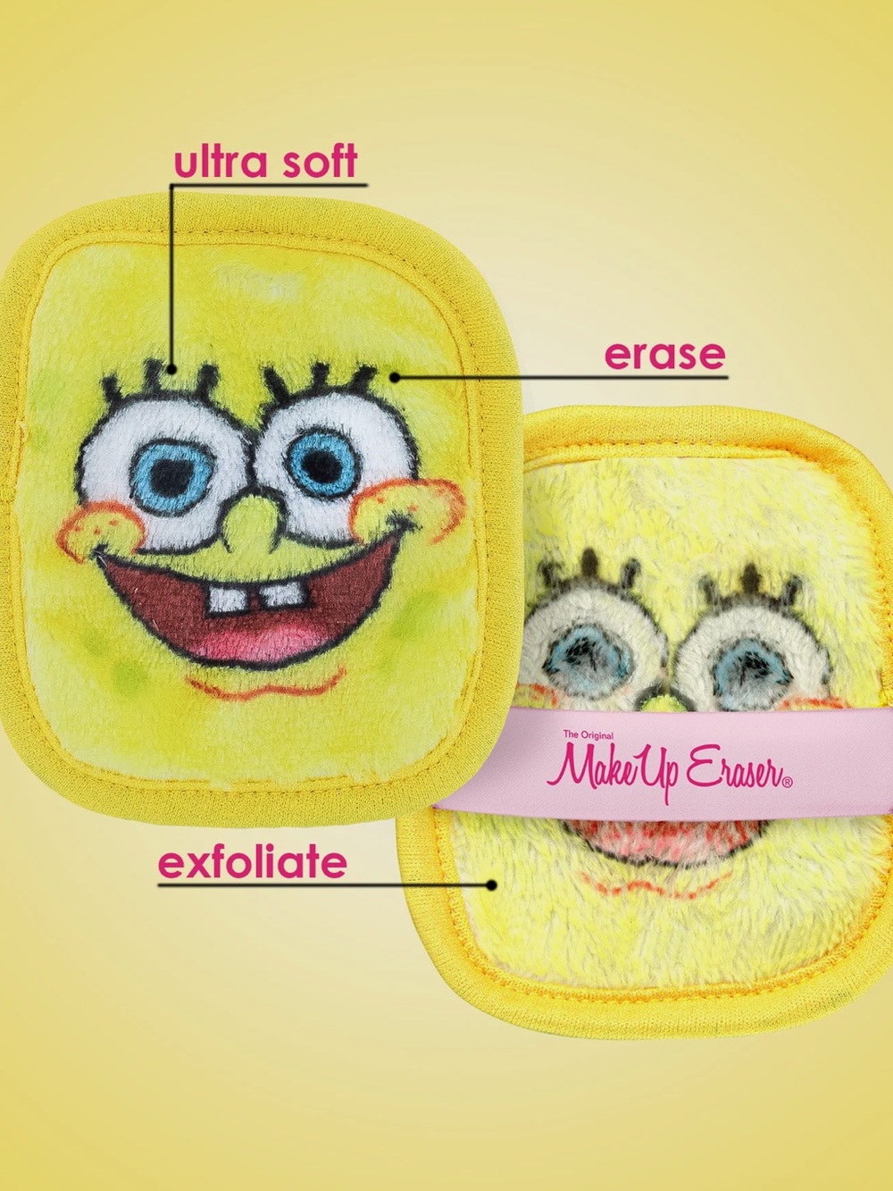 Original Make Up Eraser x Sponge Bob make up remover cloths 7 day set - Picture 3 of 7
